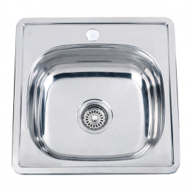 Мойка кухонная Zerix Z4848-06-160E satin (ZM0557)