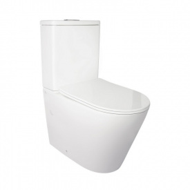 Унитаз-компакт Qtap Stork безободковый с сиденьем Soft-close QT15222178W