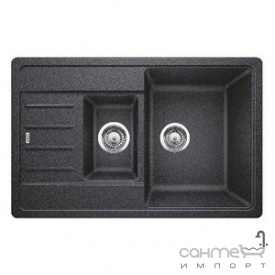 Гранитная кухонная мойка на полторы чаши с сушкой Blanco Legra 6S Compact 521306 шампань