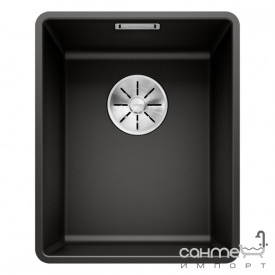Гранітна кухонна мийка врізна Blanco Silgranit Subline 320-F 525982 чорний
