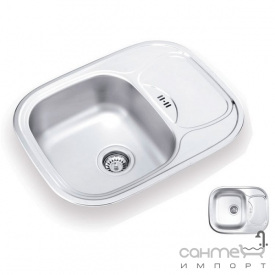 Кухонная мойка Ukinox Galant 628.488 GW 8K L н/с декор оборотная