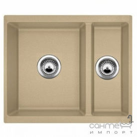 Гранітна плита мийка Fabiano Quadro 56x46x15 Beige бежева