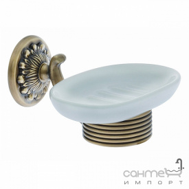 Мыльница подвесная керамическая Pacini & Saccardi Vinci 30272 золото