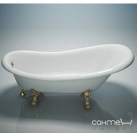 Отдельностоящая Ванна на левових лапах WGT Antica 1700 хром