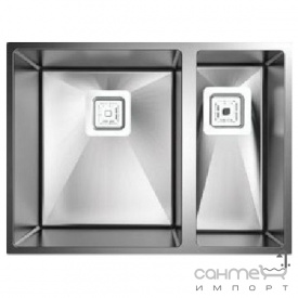 Кухонная мойка Fabiano Quadro 58x44 L S/Steel нержавеющая сталь