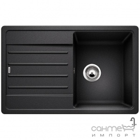 Гранитная кухонная мойка с сушкой Blanco Legra 45 S Silgranit 522201 антрацит