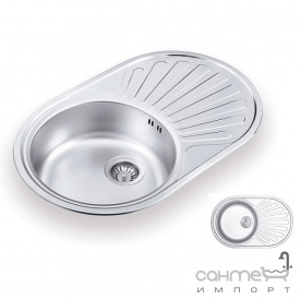 Кухонна мийка Ukinoх Favorit 770.480 GT 6K L декор оборотна