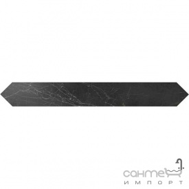Керамический гранит фриз Atlas Concorde Marvel PRO Marvel Noir St.Laurent List. Esagono Lapp. AD5T (под дерево)