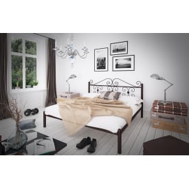 Кровать Бегония Tenero 1400х1900 Коричневая (10000068)