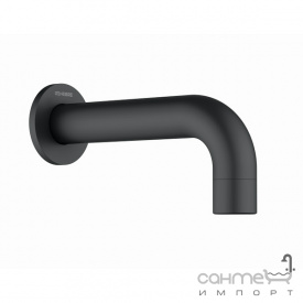 Излив для ванны настенный Genebre 1668 41 черный матовый