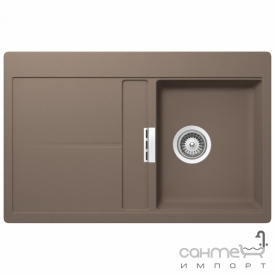 Гранитная кухонная мойка Schock Cristadur Signus D100 оборотная 87 bronze