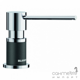 Дозатор жидкого моющего средства Blanco Lato 526177 хром/черный