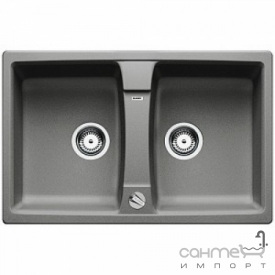 Гранитная кухонная мойка на полторы чаши с сушкой Blanco Lexa 8 Silgranit 524964 белый