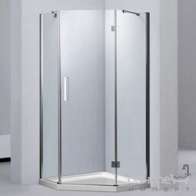 Душевая кабина Dusel A-715 100х100х190 профиль хром стекло прозрачное