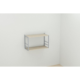 Фото - Книжная полка универсальная Ferrum-decor Стим 1 38x63x26 серый ДСП Дуб Сонома 16мм (XK00034) Книжная полка универсальная Ferrum-decor Стим 1 38x63x26 серый ДСП Дуб Сонома 16мм (XK00034)