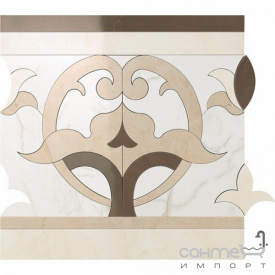Підлоговий керамогранитный декор 60x60 Atlas Concorde Marvel Elegance Angolo Fascia Warm Коричнево-Бежевий