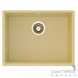 Гранітна плита, мийка Fabiano Quadro 53x46 Beige бежева