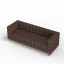 Трехместный диван KULIK SYSTEM NEXUS Ткань 3 Шоколадный (hub_qbwZ17967) Винница