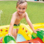 Детский надувной бассейн с горкой игровой центр Intex 57158 Веселые Фрукты Разноцветный (bint_57158) Чернигов
