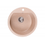 Мойка искусственный камень Solid РАУНД D510 розовый песок (с отверстием под смеситель) Одесса
