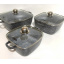 Набор посуды мраморное покрытие Benson BN-331 6 предметов (112534) Черкаси