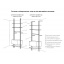 Гардеробная система VS-112 пол-потолок, спецификация для глубины каркаса 220 мм и 3-х секций по 900 мм (алюминий) Черкассы