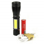 Ручной аккумуляторный фонарь Police WD051-T6+COB Черный (20053100202) Рівне