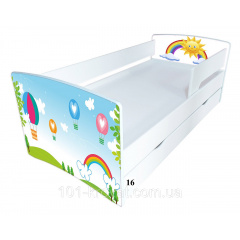 Дитяче ліжко з бортиком машина для хлопчиків 170x80 см Kinder Cool-2020 Кропивницький