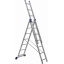 Алюминиевая трехсекционная лестница Техпром H3 5307 3х7 Хмельницький