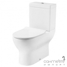 Унитаз-компакт безободковый с сидением softclose slim Devit Fresh 3110121 белый