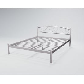 Кровать Виола1 Tenero белое серебро 1200х1900