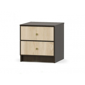 Тумба прикроватная Мебель Сервис Фантазия (2 шт) Венге темный/самоа