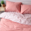 Комплект постельного белья Хлопковые Традиции Двухспальный 175x215 Бело-розовый (PF043_двуспальный) Одеса