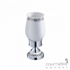 Керамический стакан с держателем Kraus Apollo KEA-16513 CH хром