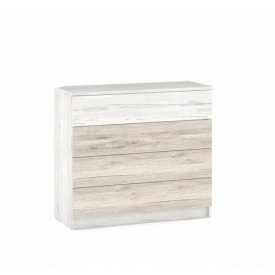 Комод для вещей Мебель Сервис Ким 4Ш сан-ремо/дуб кари белый