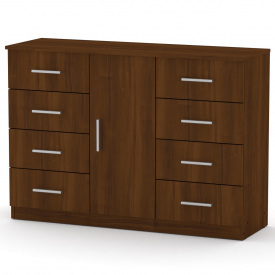 Комод Компанит 8+1 Орех экко (120х39х85 см)