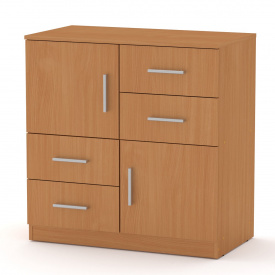 Комод Компанит 2+4 Бук (84х45х85 см)