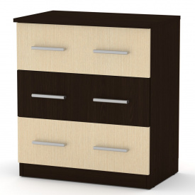 Комод для вещей Компанит 3А венге комби