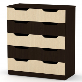 Комод для вещей Компанит 5М венге комби