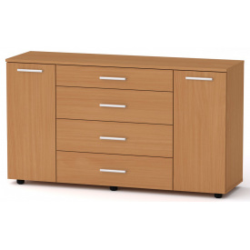 Комод 1-3-2 Компанит Бук (130х38х73 см)