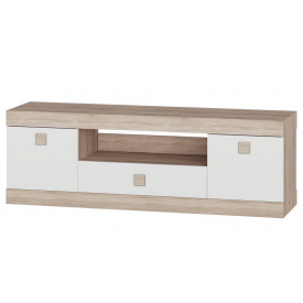 Тумба под телевизор Эверест Соната 1500 сонома + белый