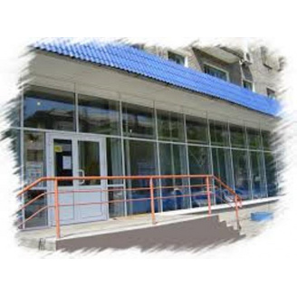 Засклення фасаду алюмінієм марки Aluron (Польща) або Schuco (Німеччина) з фарбуванням, фасадне скління