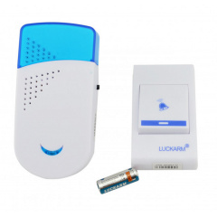 Беспроводной дверной звонок Luckarm Intelligent A8603 Белый с синим (258505) Тернопіль
