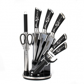 Набор кухонных ножей с подставкой Benson BN-403 9 предметов (D1010050072)