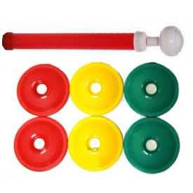 Вакуумные крышки для консервирования 2Life ВАКС 6 шт в комплекте Green/Yellow/Red (n-177)