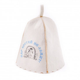 Банная шапка Luxyart Пар костей не ломит Белый (LA-147)