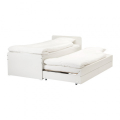 Кровать IKEA SLÄKT 90x200 см Белая (892.277.31) Тернопіль