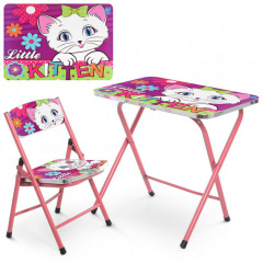 Столик со стульчиком складной Bambi A19-Kitten Crimson (US00166) Одесса