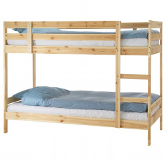 Каркас кровати двухъярусной IKEA MYDAL Светло-коричневый (001.024.52) Тернопіль