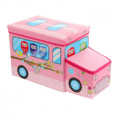 Ящики-сидения для игрушек Good Idea в виде автобуса Розовый (hub_hnaO80921) Одеса